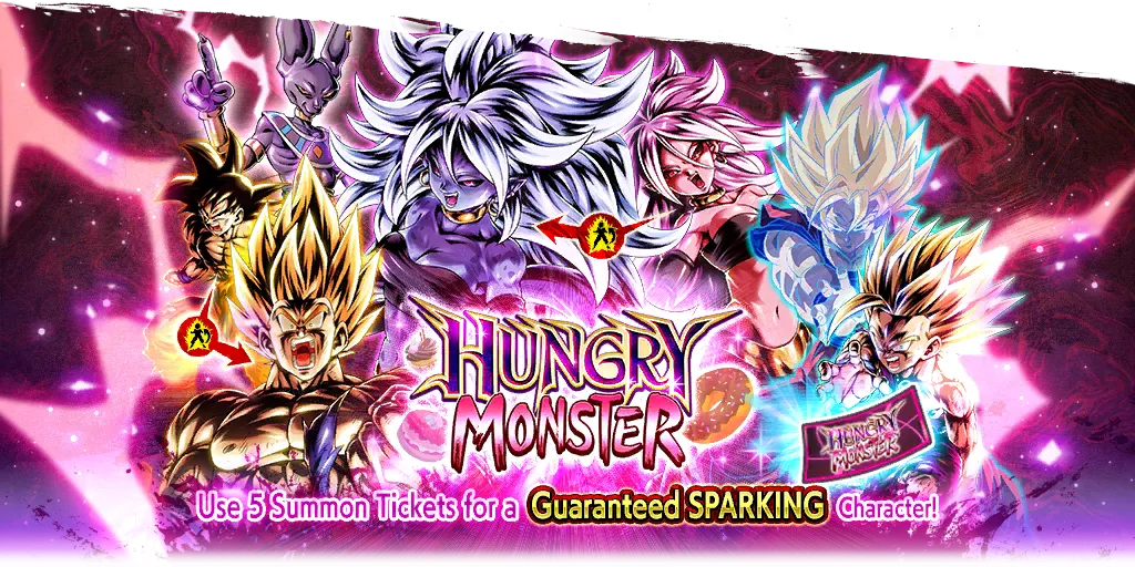 Tirage de ticket SPARKING garanti HUNGRY MONSTER